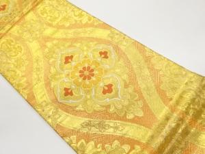 立涌に華文・花菱模様織出し丸帯